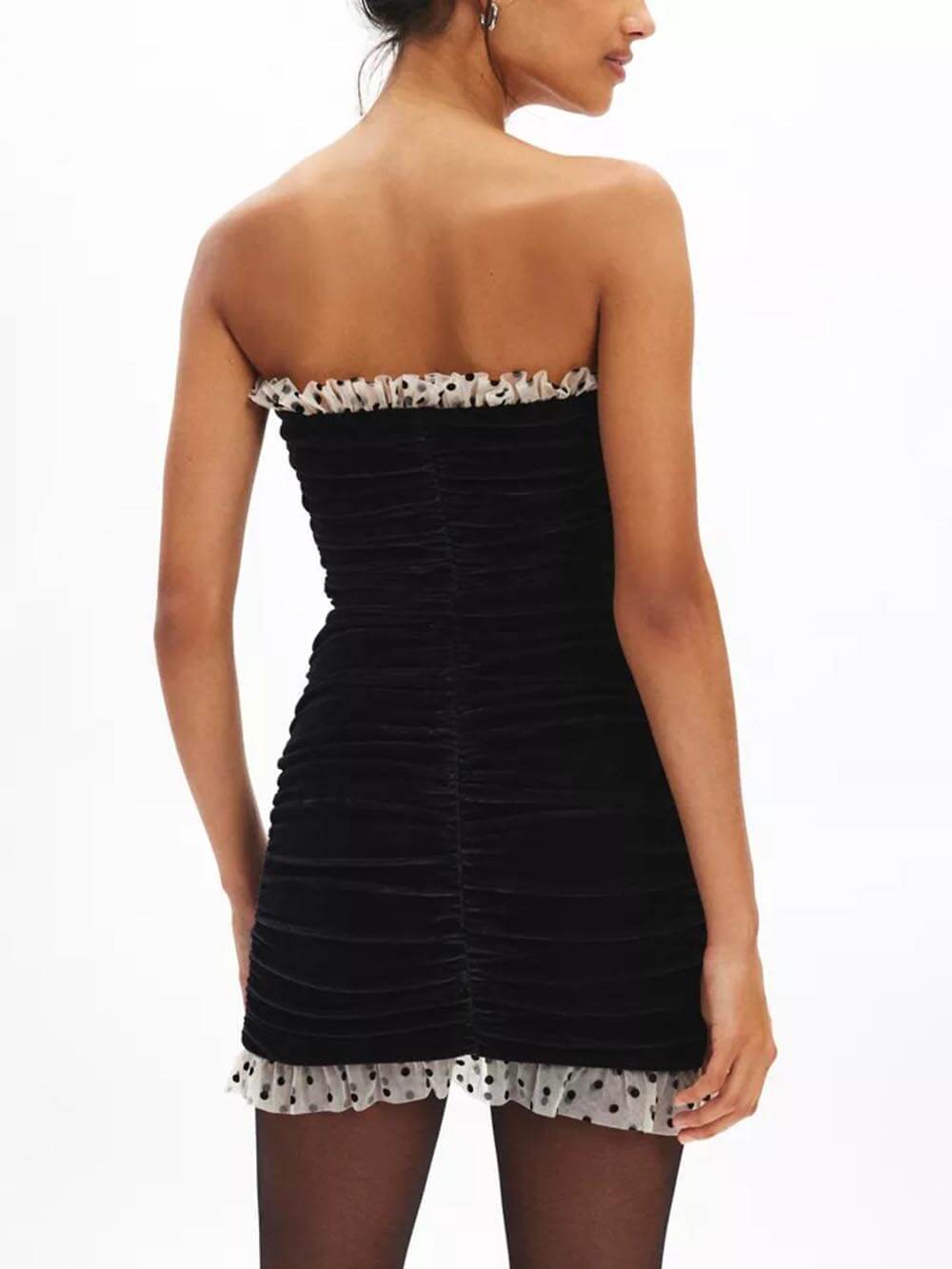 Robin Velvet Sweetheart Neckline Mini Dress