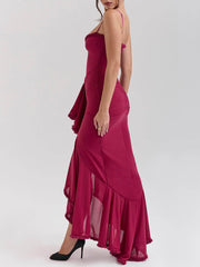 Backless Mesh Cami Fitted Dress