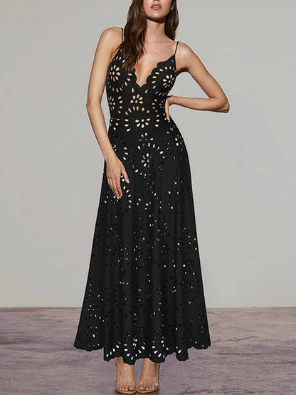 Elegant Cutout Swimsuit and Skirt Set