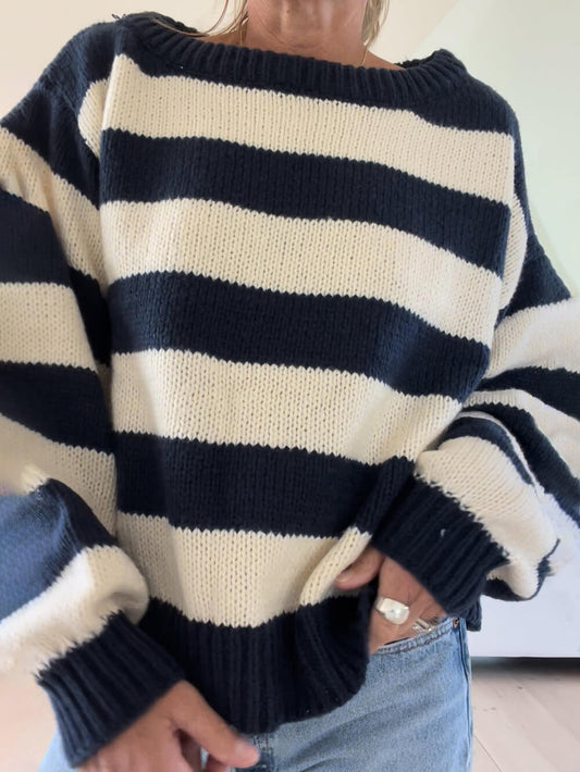 Rugby Stripe Knit Sweater