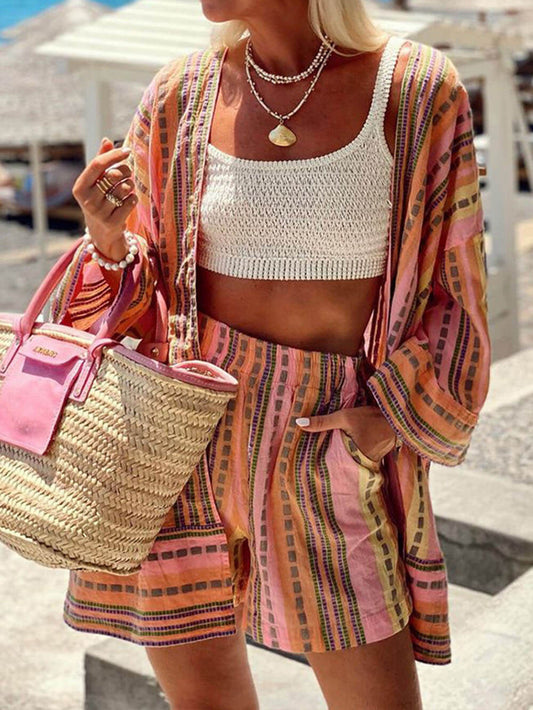 Loose Fit Abstract Print Set
