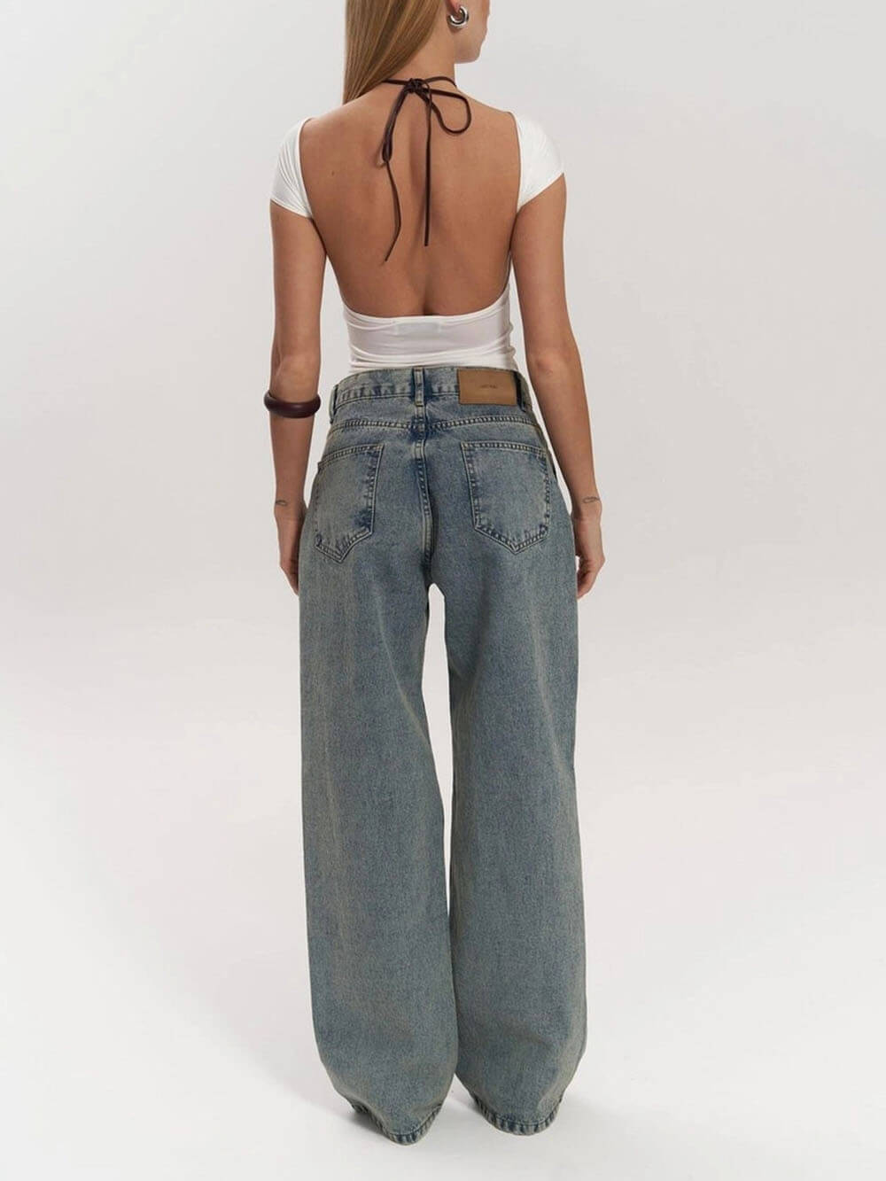 Sheer Denim Pants