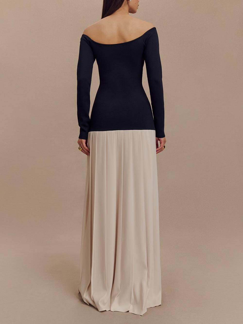 French Vintage Slit Fitted Dress
