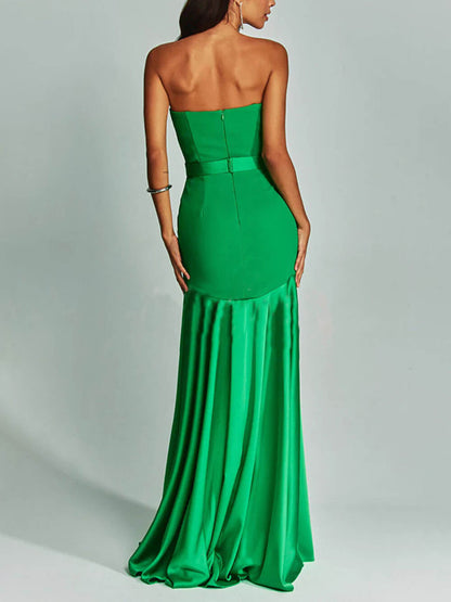 Strapless Sleeveless Bodycon Cami Dress