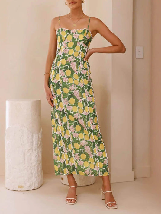 Casual Sexy Floral Cami Dress