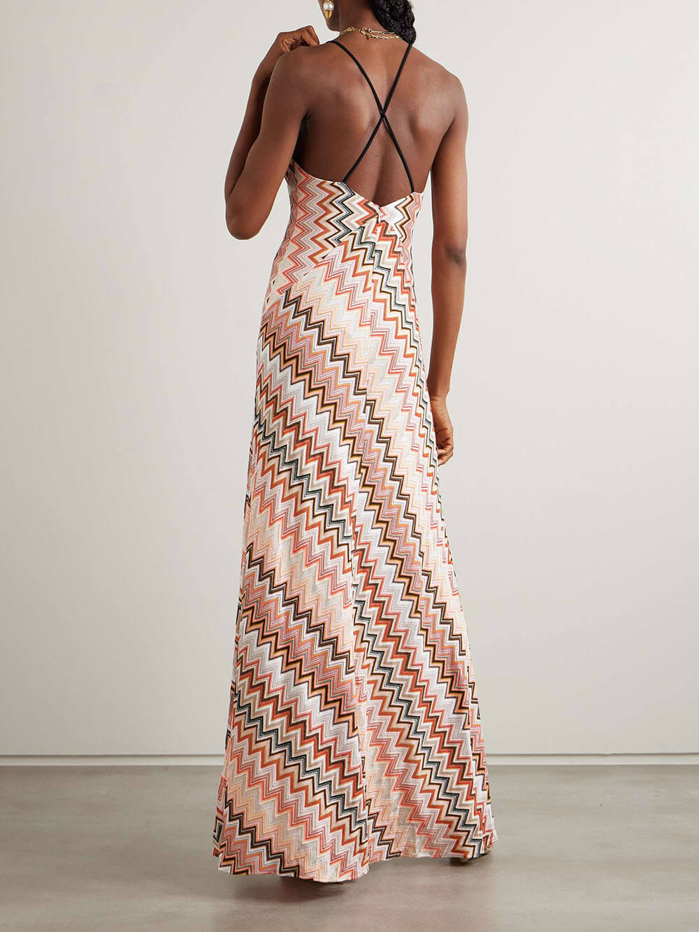 Bodycon Digital Rainbow Stripe Dress