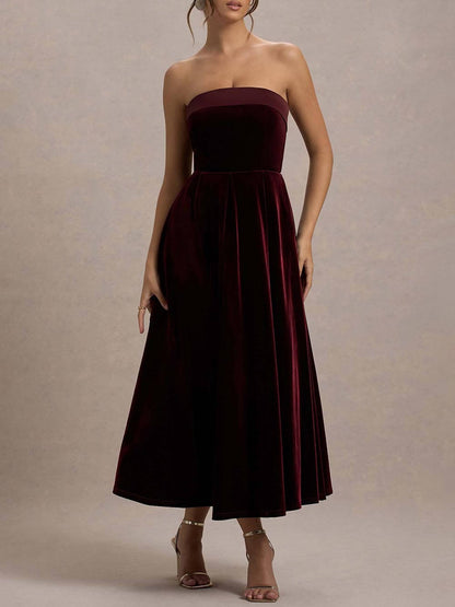 Sleeveless Sexy Solid Fitted Elegant Evening Gown