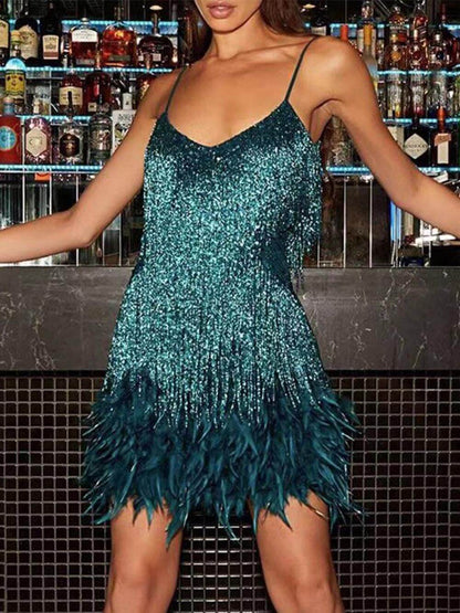Chic Ruched Hem Fitted Mini Dress