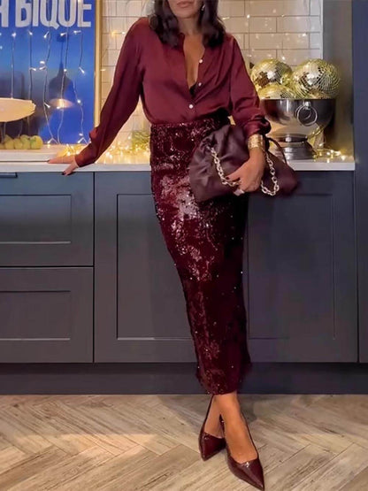 Sequin Party Mini Skirt