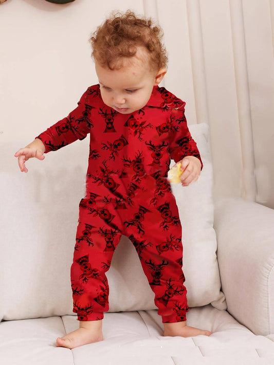 Elk Print Matching Family Onesies
