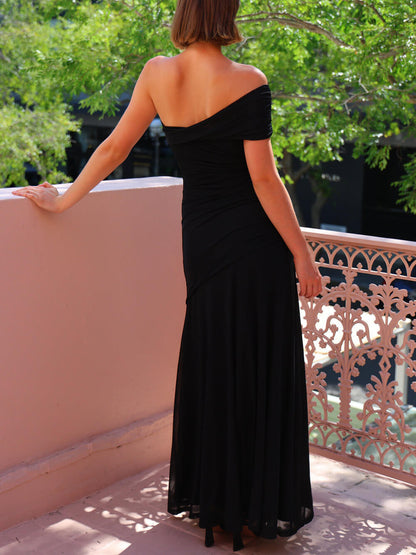 Fashion Fitted Asymmetric Sleeveless Red Dress