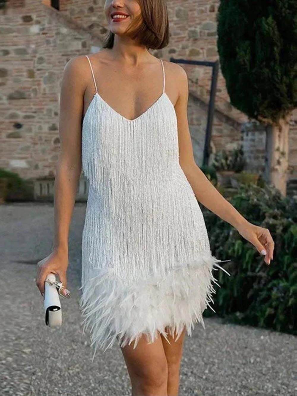 Chic Ruched Hem Fitted Mini Dress
