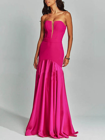 Strapless Sleeveless Bodycon Cami Dress