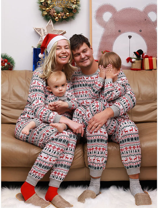 Snowflake Tree Matching Family Pajamas