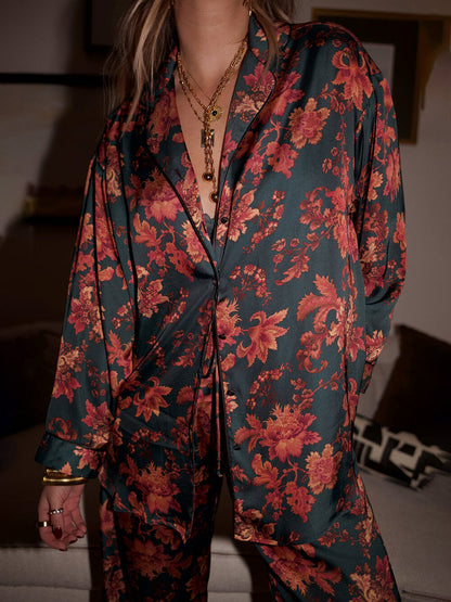 Lotus Print Pajama Set