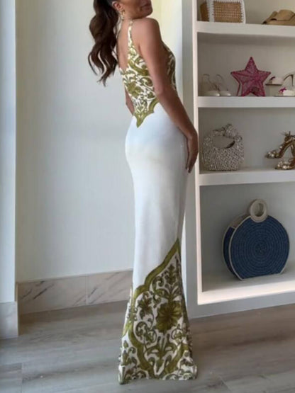 Floral Print V-Neck Cami Dress