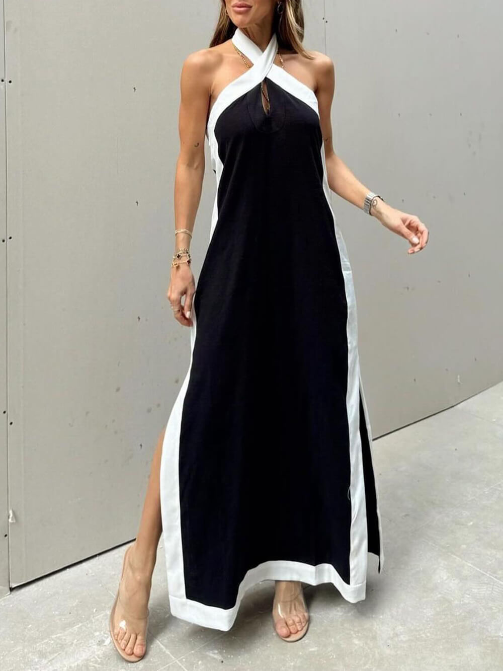 Fashion Color-block Dress