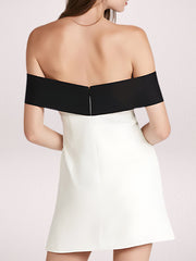 Sexy High-End One-Shoulder Wrap Hip Dress