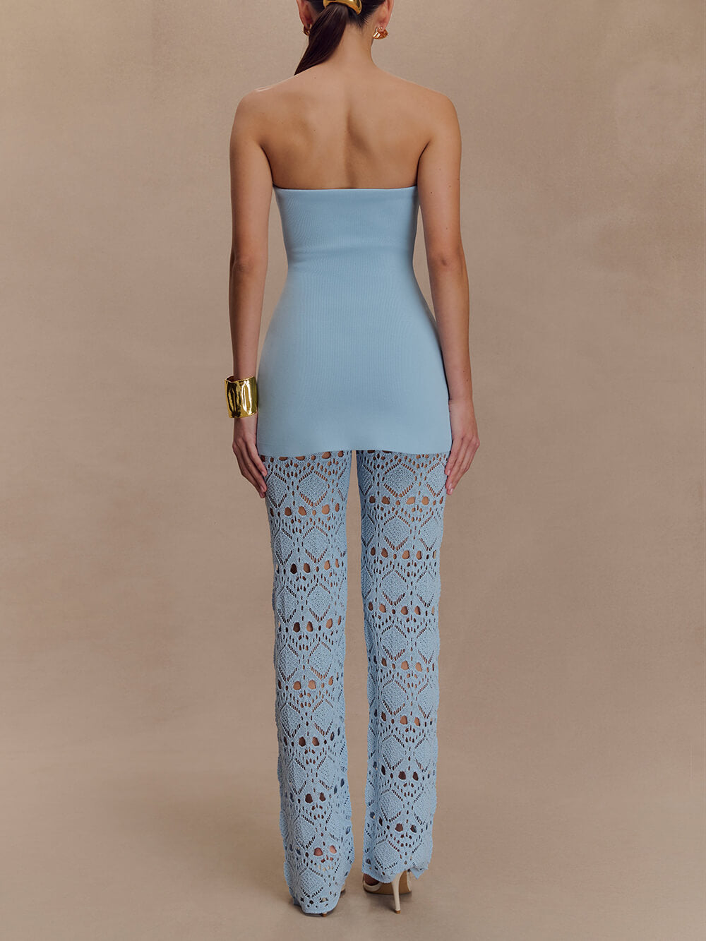 Knit Crochet Wide Leg Pants