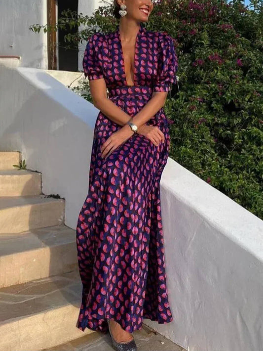 Fashion Casual Versatile Floral Dress