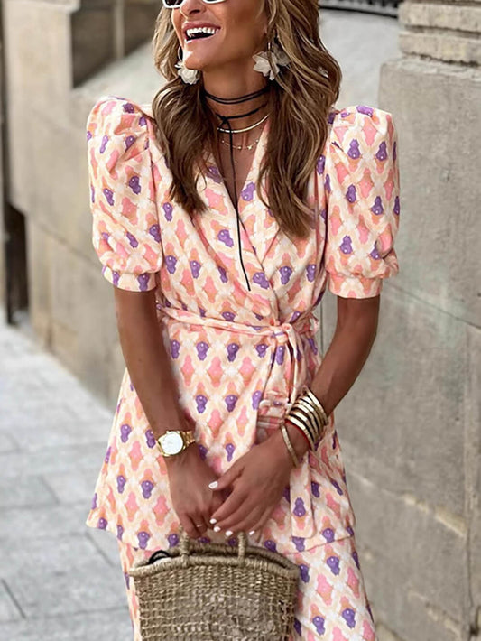 Puff Sleeve Belted Blazer Top