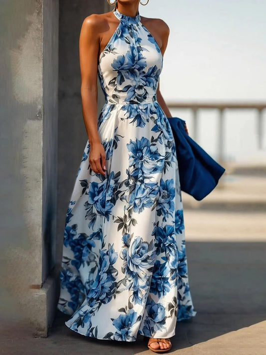 Elegant Fashionable Floral Maxi Dress