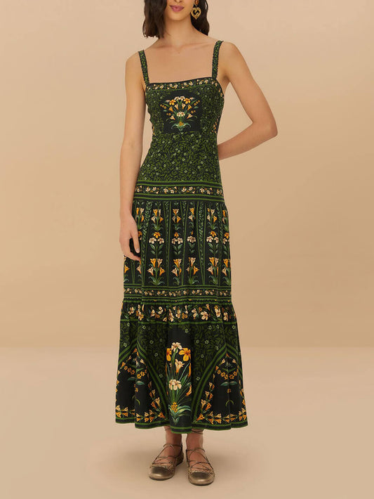 Sexy Printed Strappy Dress