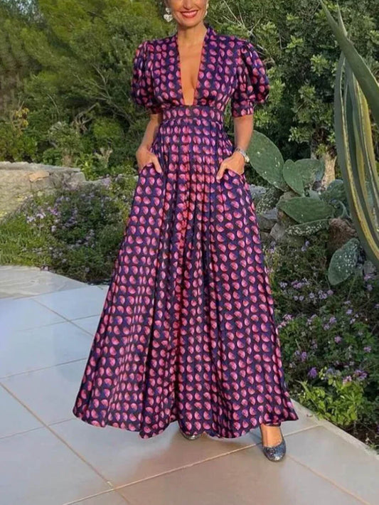 Fashion Casual Versatile Floral Dress