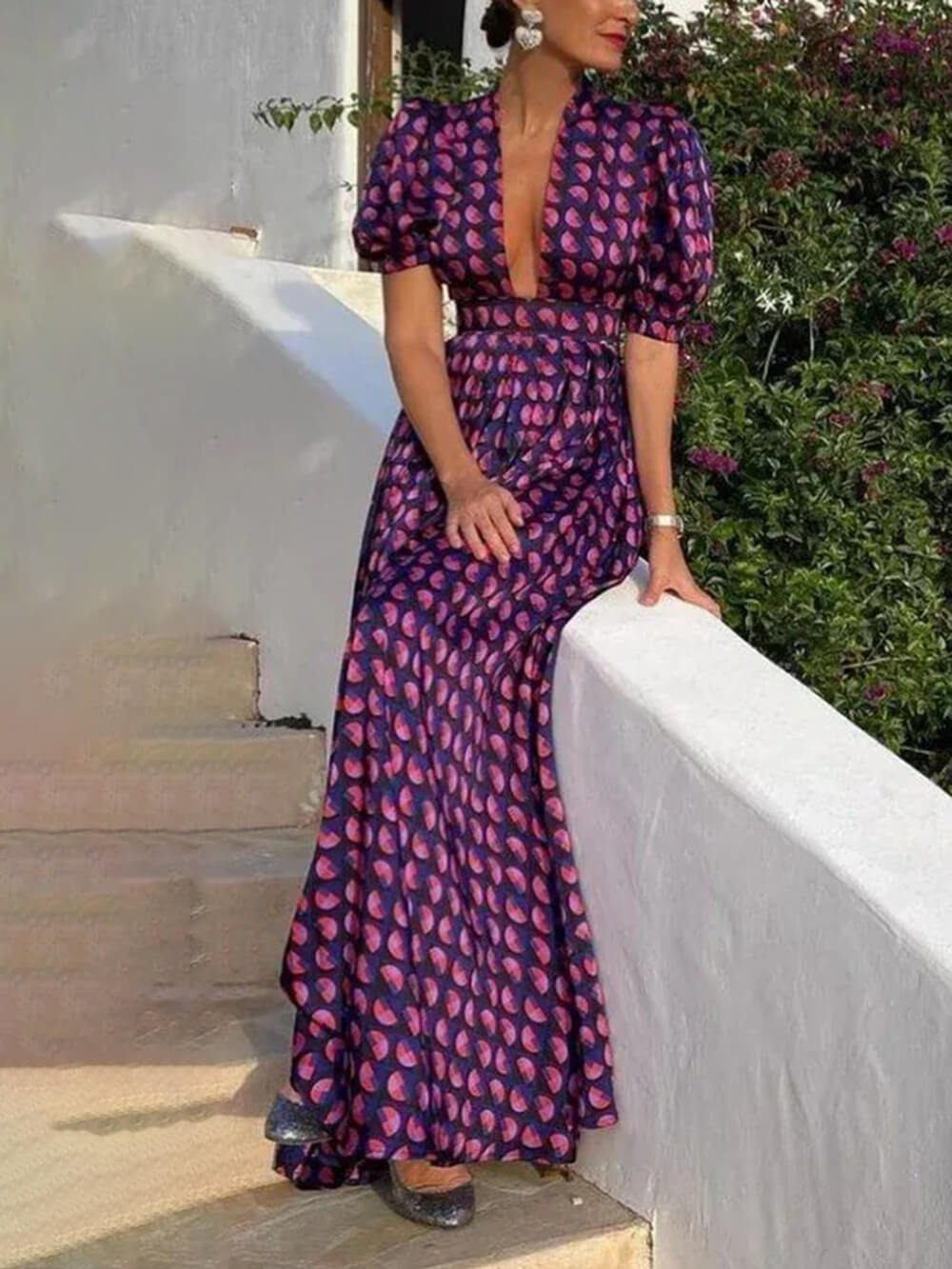 Fashion Casual Versatile Floral Dress