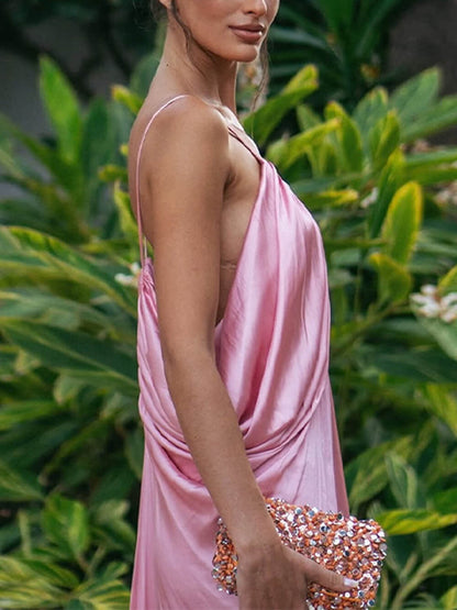 Strapless Draped Ruched Fitted Dress