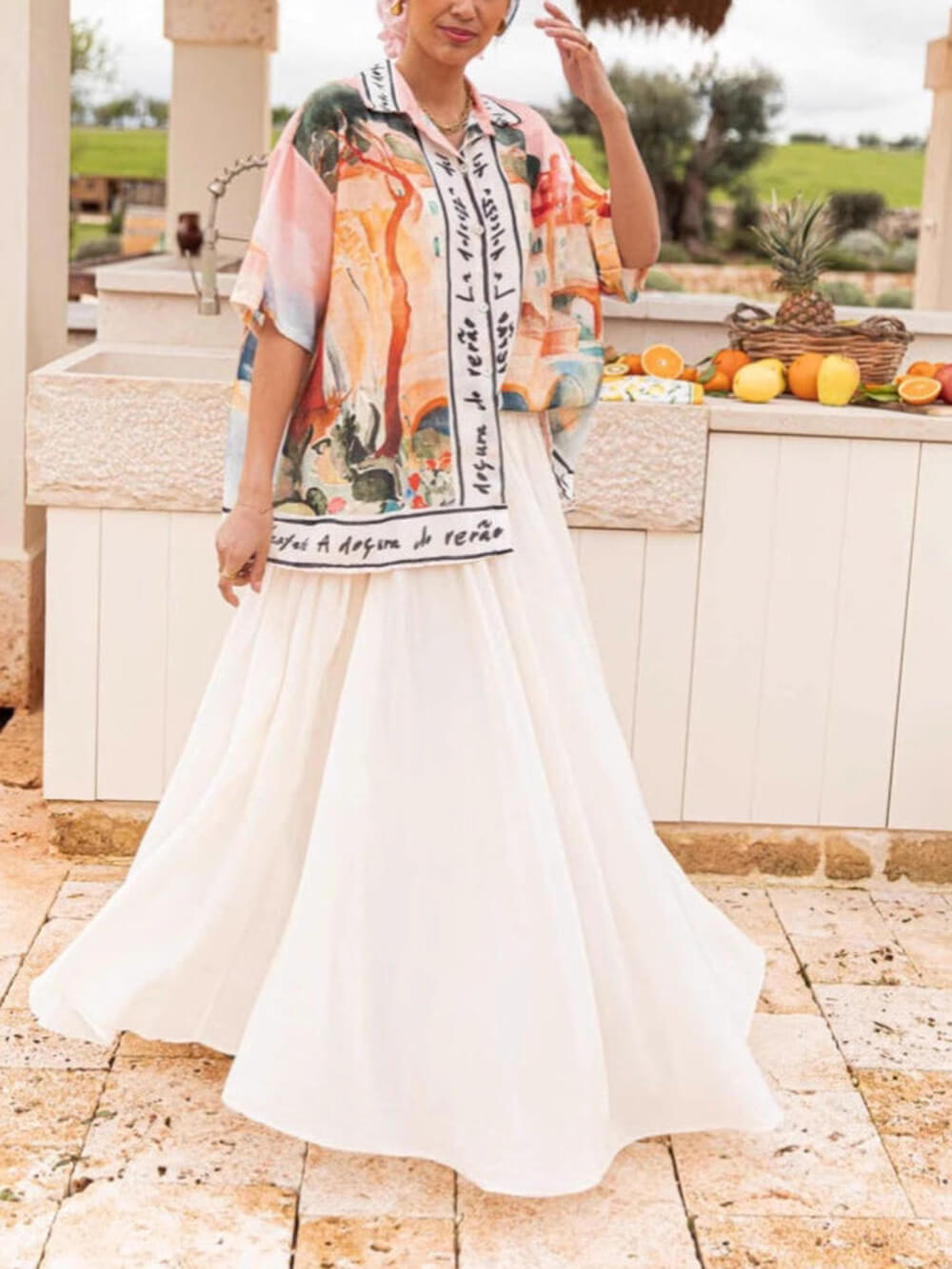 Casual Print Short Sleeve Shirt