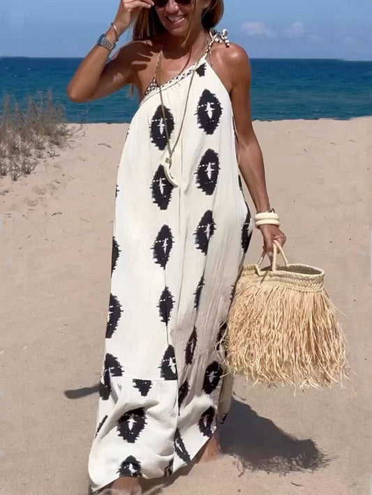 French Style Asymmetrical Cami Dress