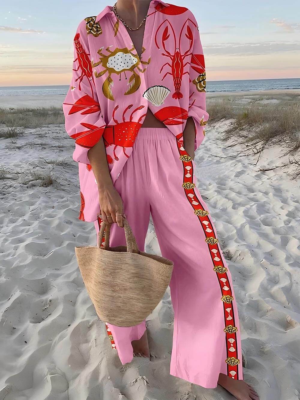 Undersea Print Two-Piece Set