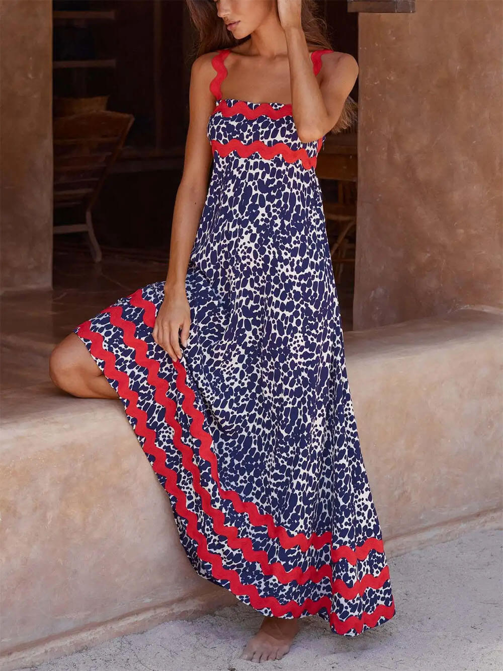 Strappy Floral Maxi Dress