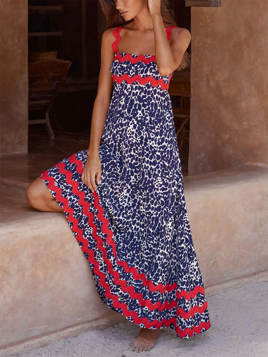 Strappy Floral Maxi Dress