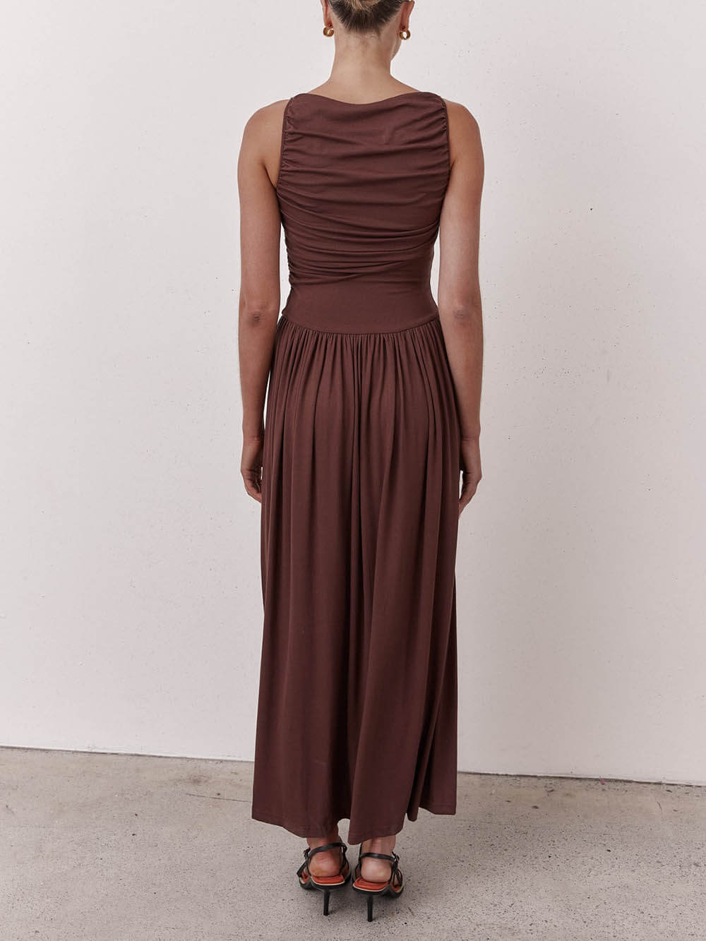 Elegant Fitted Pleated Dress