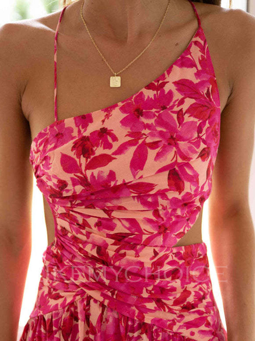 Sleeveless Backless Hemline Dress