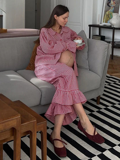 Plaid Cotton 3 Piece Set