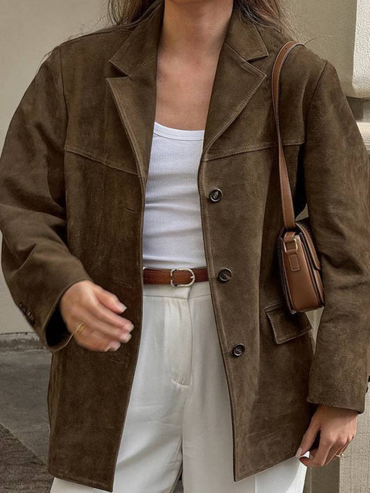 Suede Vintage Loose Jacket