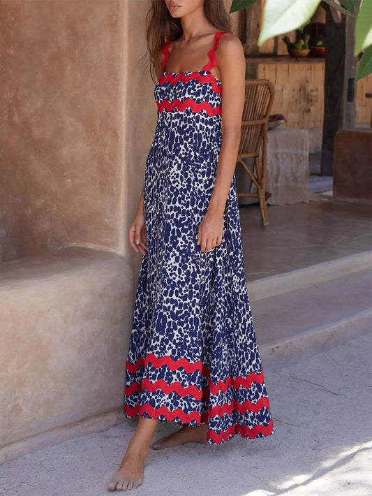 Strappy Floral Maxi Dress