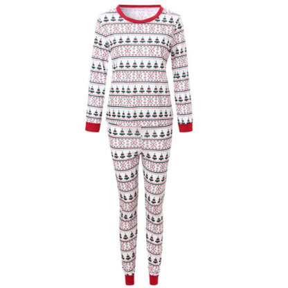 Christmas Round Neck Family Pajama Set