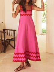 Square Neck Strap Dress