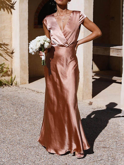 V-Neck Sexy Mermaid Dress