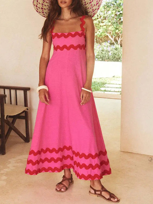 Square Neck Strap Dress