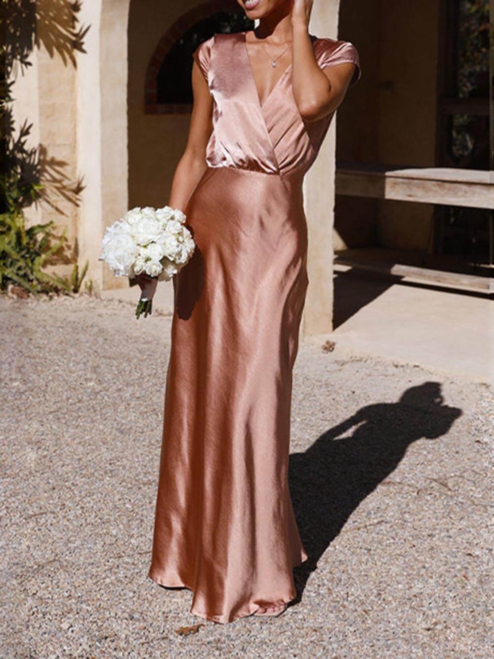 V-Neck Sexy Mermaid Dress