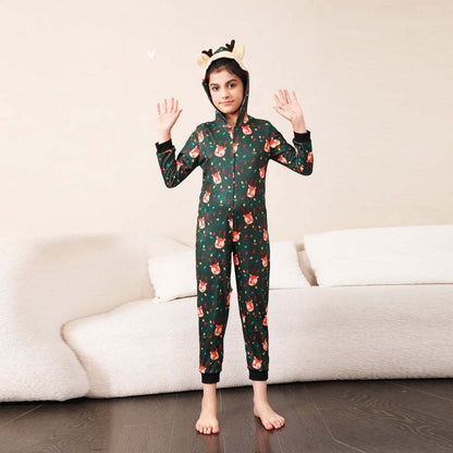 Green Fox Christmas Family Onesies