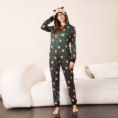 Green Fox Christmas Family Onesies