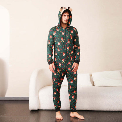 Green Fox Christmas Family Onesies