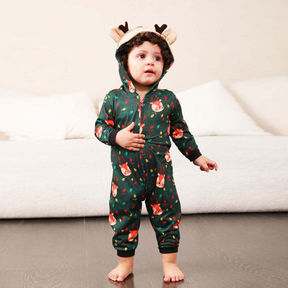 Green Fox Christmas Family Onesies