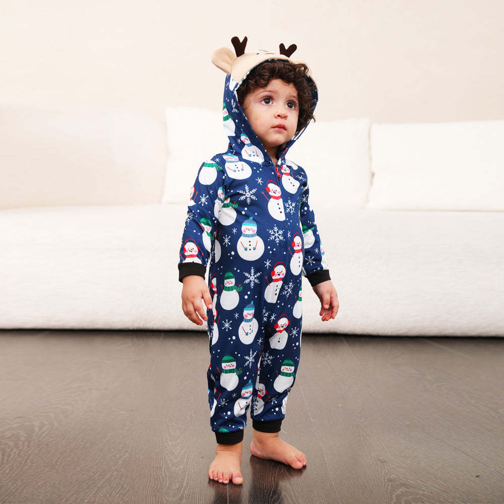 Snowman Print Matching Family Onesies